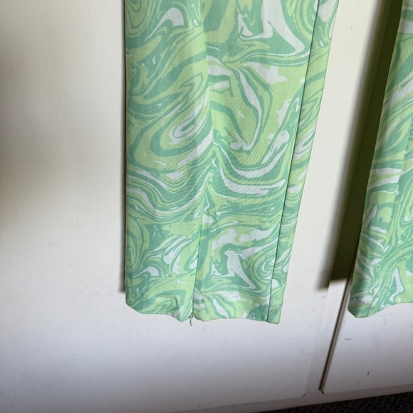 House Of Sunny Paradise Party Flare Leg Pants Green Size 2 - Picture 6 of 16